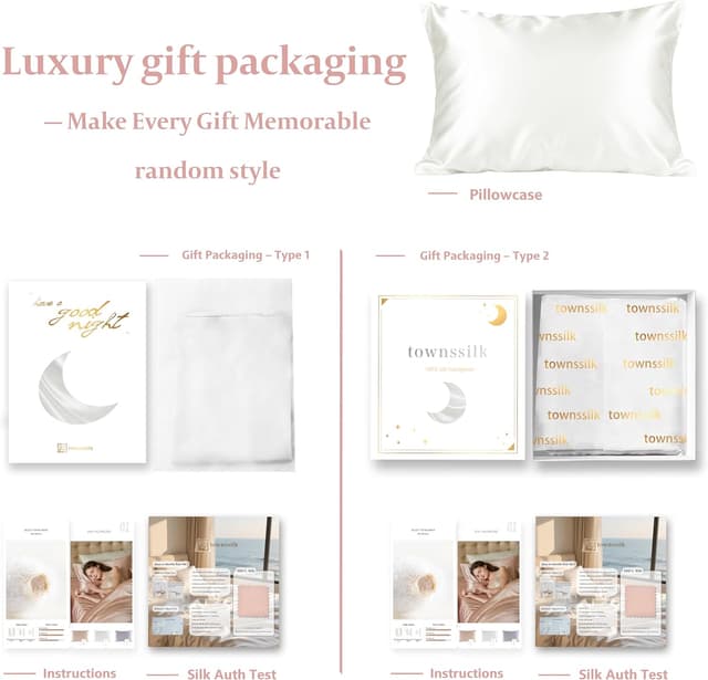 Thumbnail 6 de townssilk Seidenkissenbezug 70x90 cm (100% Maulbeerseide, 19 mm) – taupe, mit Reißverschluss