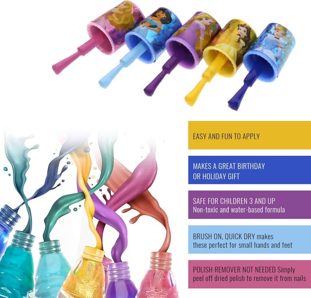 Thumbnail 2 de Townley Girl Disney Princess 15 Piece nail set