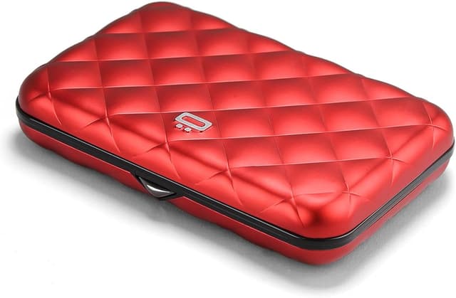 Thumbnail 6 de ÖGON Designs Helsinki Navy Blue RFID Card Holder (Rigid Aluminium, Quilted Effect)