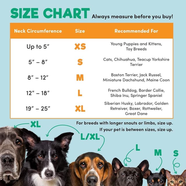 Detalle de BENCMATE Protective Inflatable Collar for Dogs and Cats (Soft Pet Recovery Collar) – X-Large