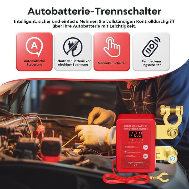 Detalle 2 de Mtchavno Desconectador batería 240A para coche