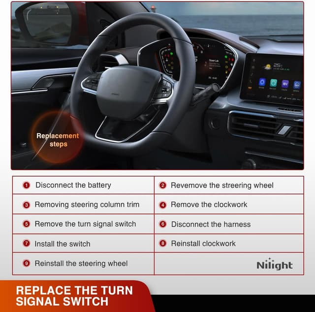 Detalle de Nilight Turn Signal Switch for Chevy 12-pin