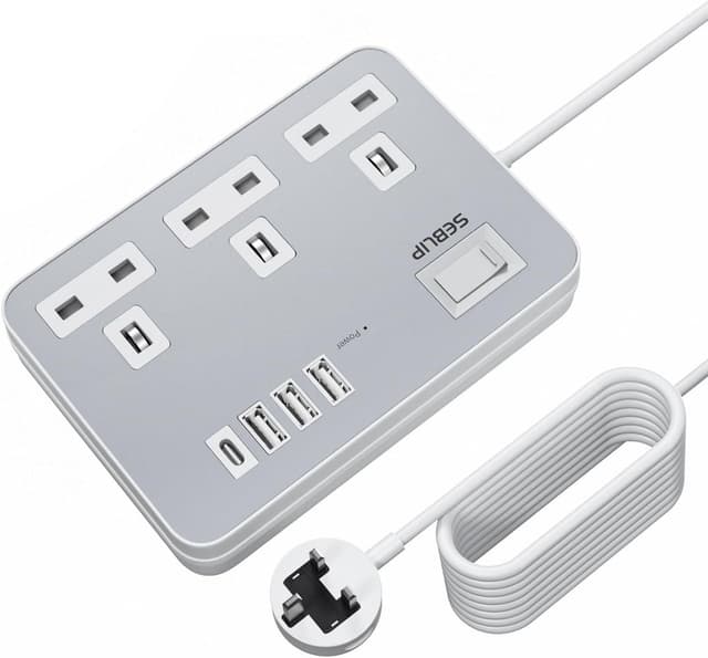 Detalle de 4 USB extension lead 3 way 5m