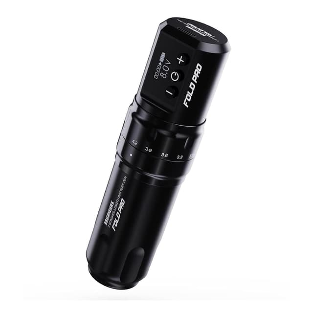 Detalle de Dragonhawk Fold Pro Kabellose Tattoo-Maschine Pen Batterie (Akku 1500 mAh) mit 7 Hüben für 2,4–4,2 mm