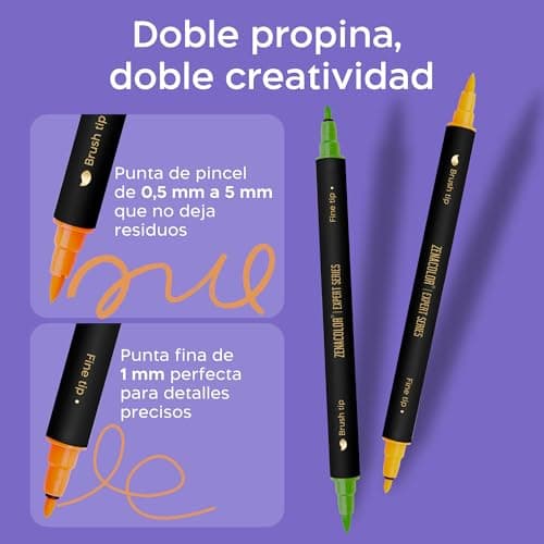 Thumbnail 1 de Zenacolor 26 Rotuladores Textil Doble Punta