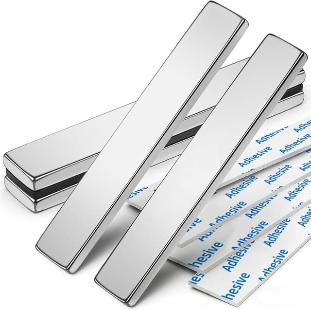 Thumbnail 6 de FINDMAG Stark-Neodym-Magnete mit doppelseitigem Klebeband, 8er-Set (60 x 10 x 3 mm)