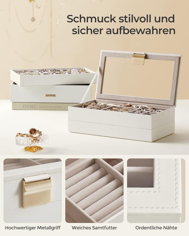 Thumbnail 4 de SONGMICS GISELLA Kollektion Schmucktablett stapelbar