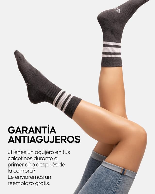 Detalle 2 de DANISH ENDURANCE Calcetines Deporte Tenis Unisex 3 Pack