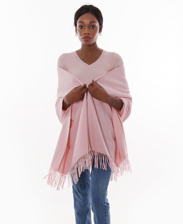 Detalle de Sciarpa Pashmina da donna invernale 200×70 cm: stola elegante per cerimonia e abito da sera