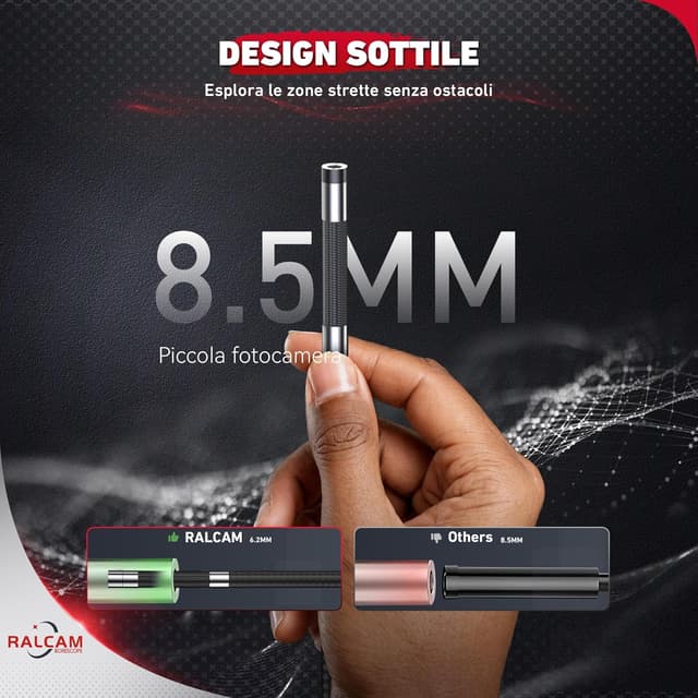 Thumbnail 3 de Ralcam Telecamera Endoscopica 4,3" HD 1080P