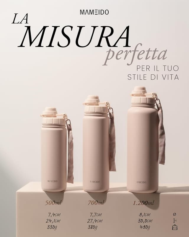 Thumbnail 4 de MAMEIDO borraccia termica 700 ml con cannuccia