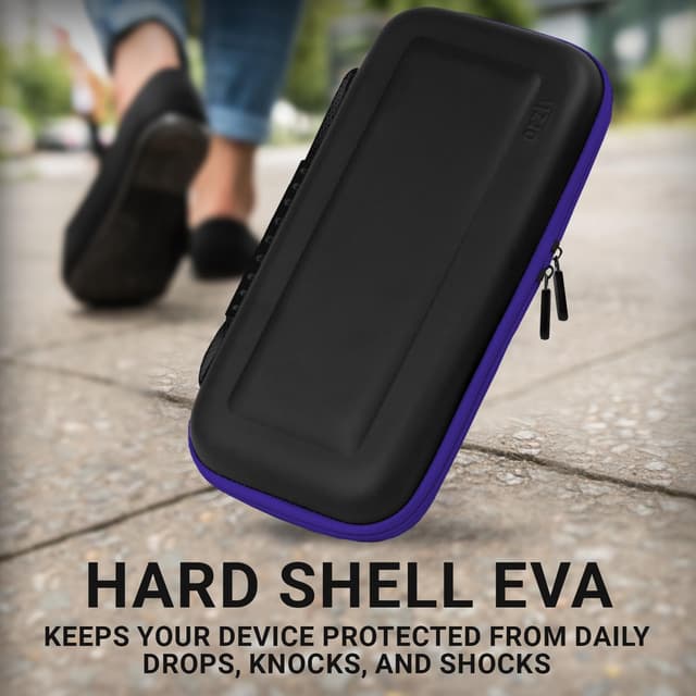 Thumbnail 6 de Custodia da trasporto Orzly per PS Portal (lettore remoto) con protezione viaggio e spazio accessori Nero/Blu