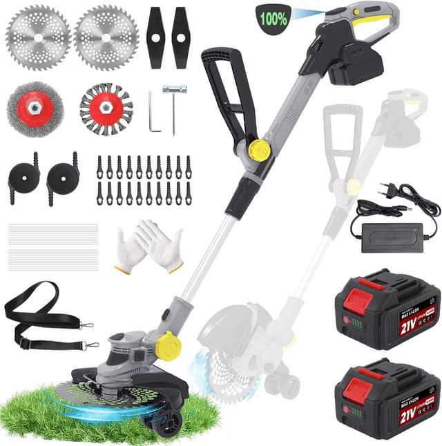 Thumbnail 6 de Rasentrimmer mit 21V Akku 2-in-1 (750W bürstenlos) inklusive 2x 4,0Ah Ladegerät und 6 Klingentypen