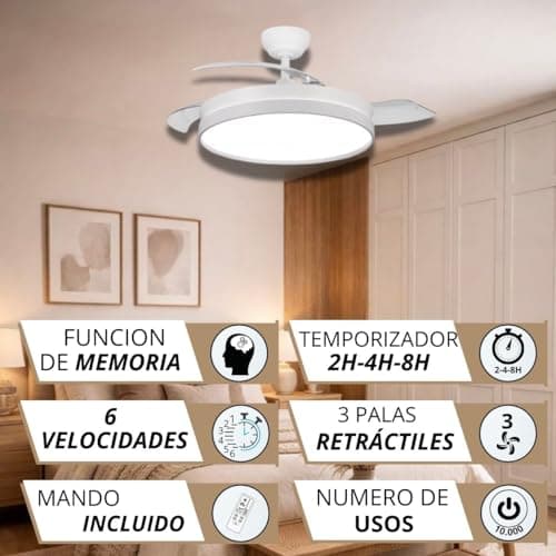 Thumbnail 3 de NARVI Nantes 50 cm Ventilador LED