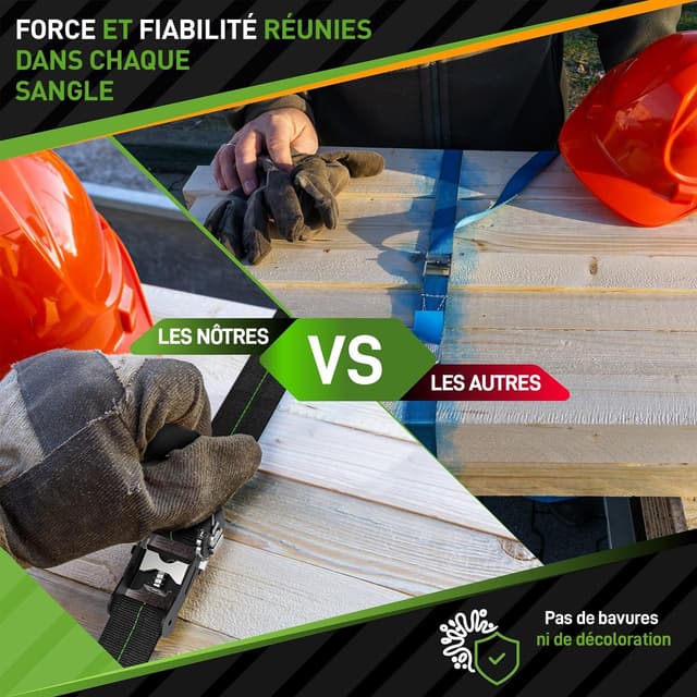 Thumbnail 5 de HARDTWERK Sangles d’arrimage à cliquet 6 m