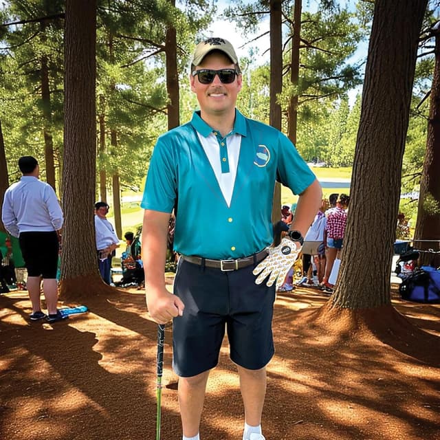 Detalle de Funny Parody Golf Polo Shirt – UPF 40 Quick-Dry Moisture-Wicking Relaxed Fit