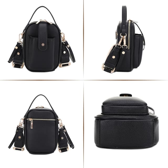 Thumbnail 4 de Mali+Lili Gail Vegan Leather Crossbody Bag 5"W