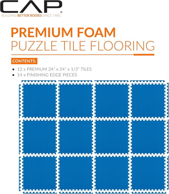 Thumbnail 1 de CAP Barbell Interlocking EVA Foam Puzzle Mat 1pc 🧩