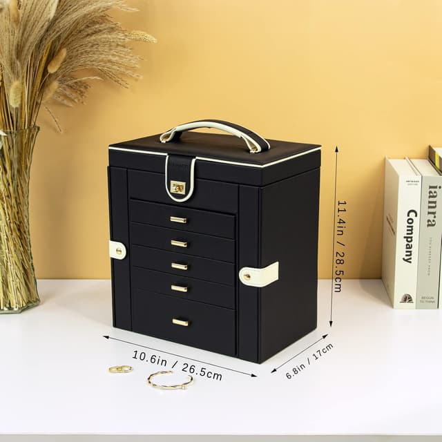 Detalle 2 de KAMIER Schmuckkasten mit Spiegel, XXL