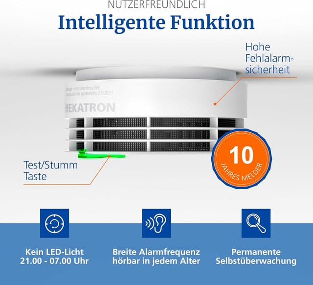 Thumbnail 4 de Hekatron Genius Plus Rauchmelder 10 Jahre đź””