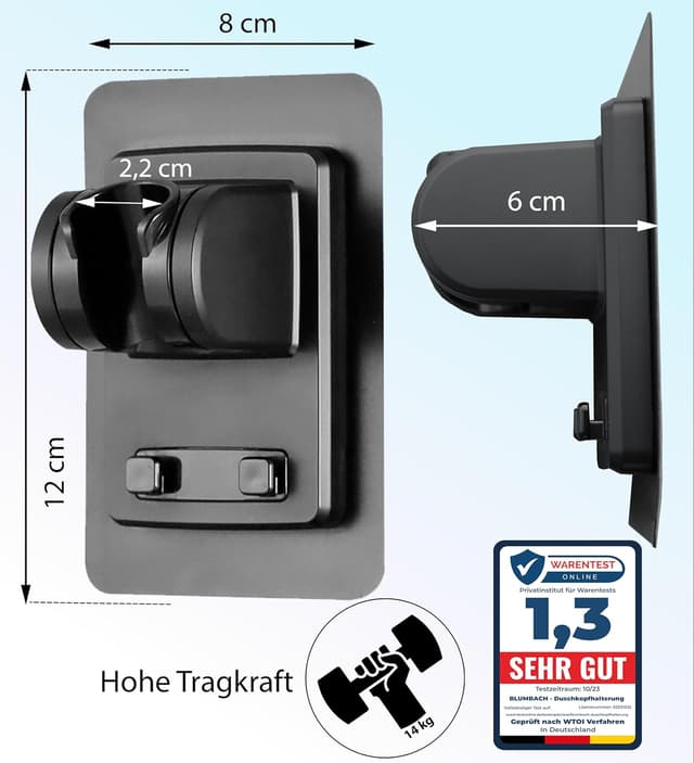 Detalle 2 de Duschkopfhalterung ohne Bohren mit 14 kg