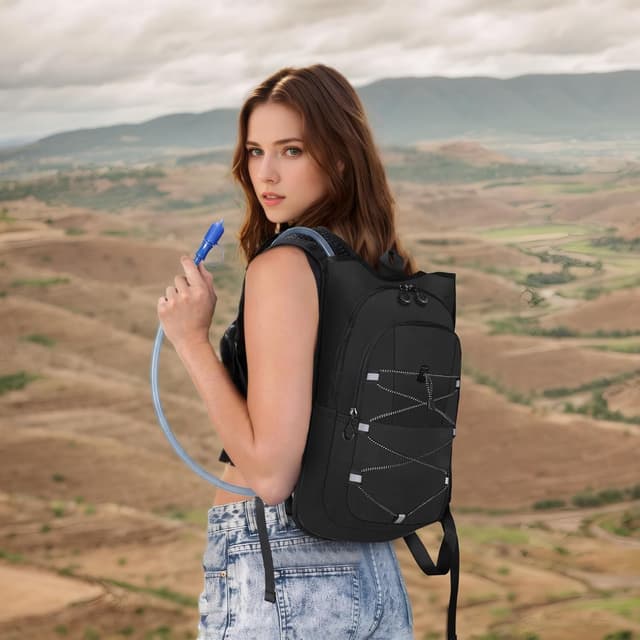 Detalle de MIYCOO Hydration Backpack (2L Hydration Bladder) Lightweight Water Backpack for Running, Hiking, Cycling