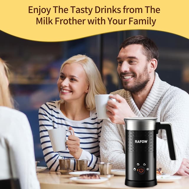 Thumbnail 5 de Milk Frother Electric 300ml - 4‑in‑1 milk foamer 🥛