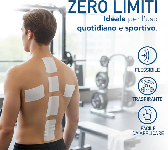 Detalle 2 de Tape kinesiologico sportivo 5 cm x 5 m
