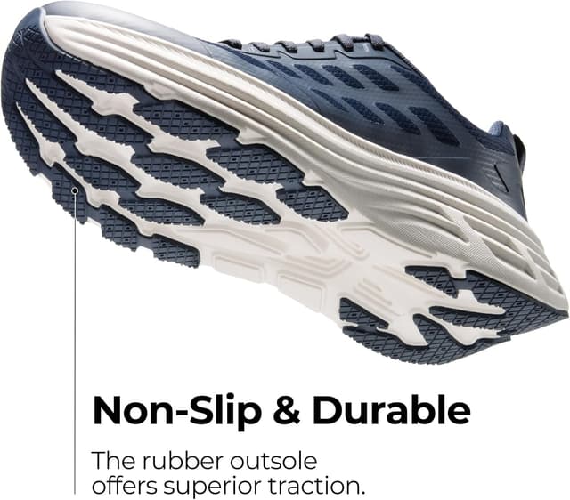 Detalle de NORTIV 8 Men’s Walking Running Tennis Cushioning Shoes with ActiveFloat Non Slip