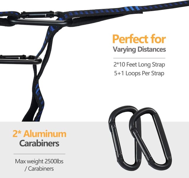 Detalle de COVACURE Camping Hammock 270 x 150cm