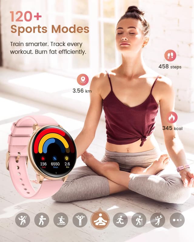 Thumbnail 5 de RUXINGX Smartwatch Damen 1,27 Zoll Telefonfunktion