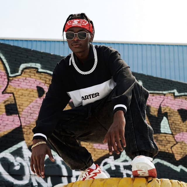 Detalle de Collana Hip Hop Esmoly in argento/oro iced out con catena cubana da 14 mm