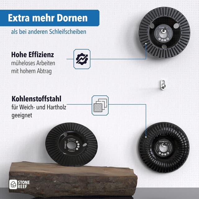 Thumbnail 4 de Holz Schleifscheibe 125mm 3er Set für Winkelschleifer