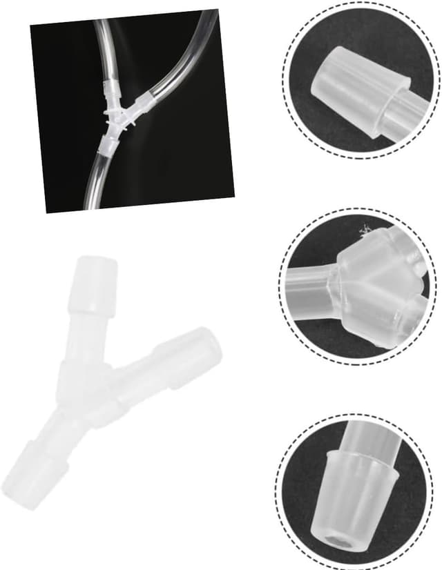 Thumbnail 5 de LiJuanWang 3‑Wege Schlauchverbinder 4,8 mm für Aquarium 🎣