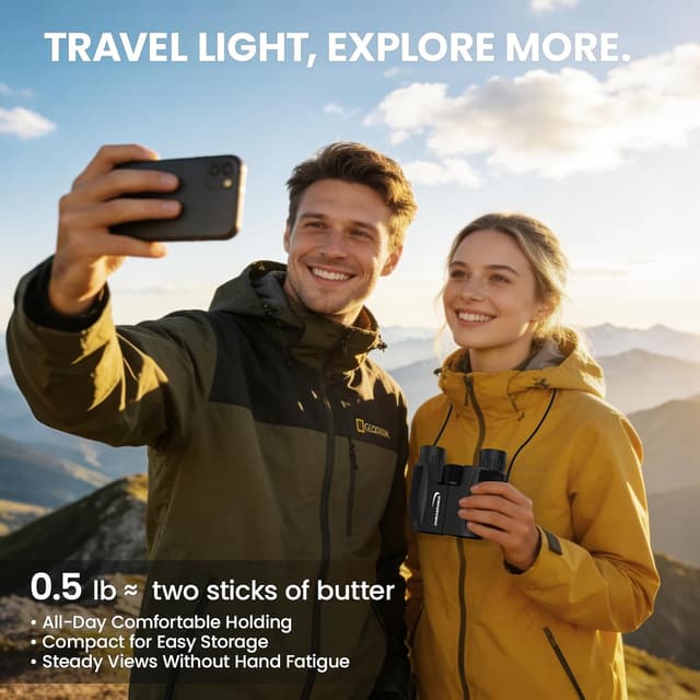 Detalle 2 de Aurosports 10x25 Kompaktfernglas 10× Vergrößerung