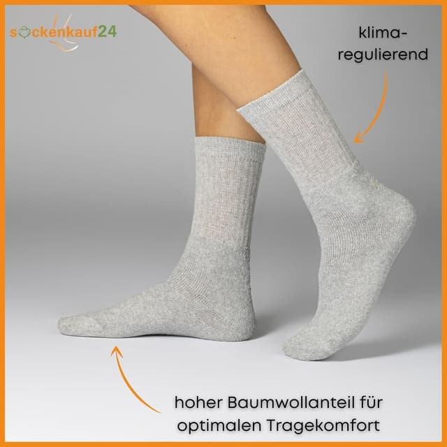 Detalle de 10/20/30 Paar Sportsocken & Tennissocken aus Baumwolle – für Herren und Damen, ohne drückende Nähte