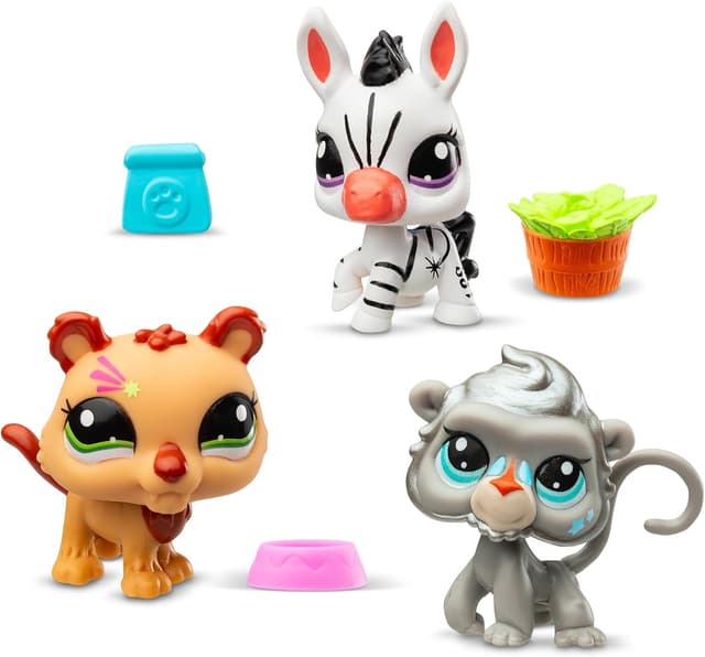 Thumbnail 2 de Littlest Pet Shop Pack 3 Zoo Pets BF00597 con Accesorios 🐾