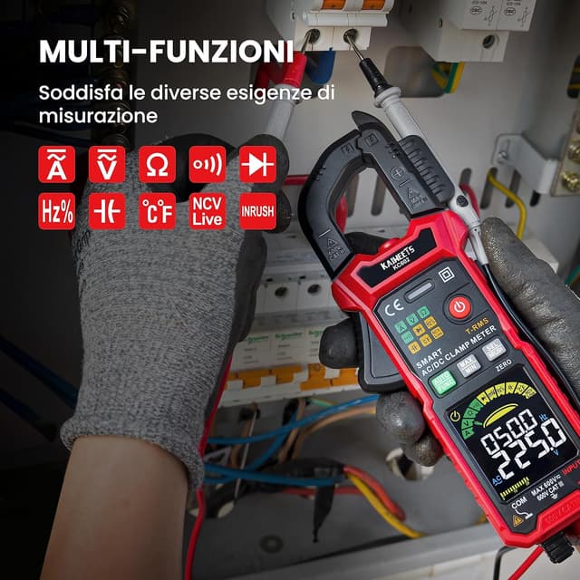 Thumbnail 5 de KAIWEETS Pinza Amperometrica T-RMS 6000