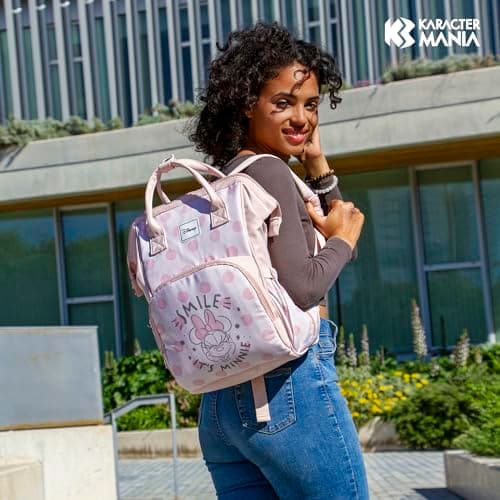 Thumbnail 5 de KARACTERMANIA Minnie Mouse Dear Mochila Mommy, salmón