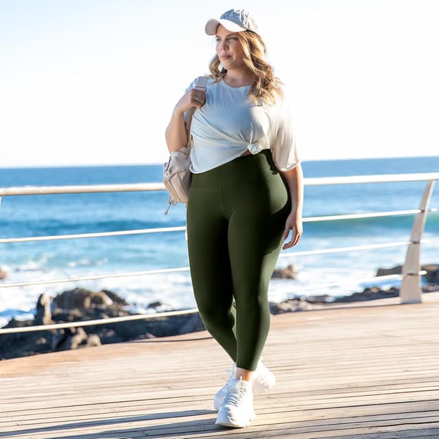 Detalle de SINOPHANT Leggings High Waist für große Größen