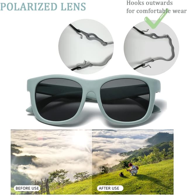 Detalle 1 de Musivon Kinder-Sonnenbrille UV400 6 bis 2,5 Jahre