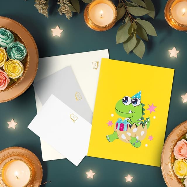 Thumbnail 4 de CNLITIHEKA Musical Dinosaur Birthday Card