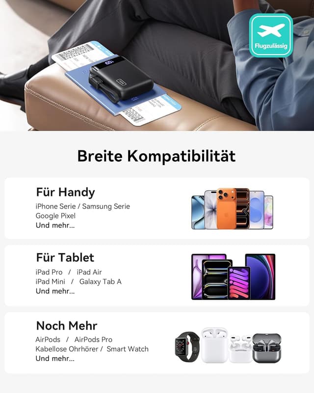 Thumbnail 6 de INIU Power Bank Ultra Klein 20000mAh 22,5W