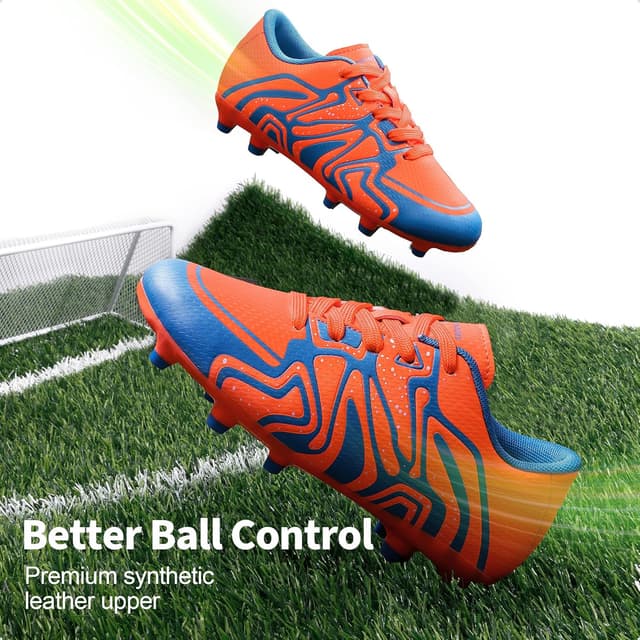 Detalle de DREAM PAIRS Youth Firm Ground Soccer Cleats for Boys & Girls (Outdoor Training & Football Shoes)