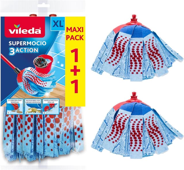 Imagen de Vileda SuperMocio 3Action XL mop refill 2 pack 🧽 en OfertitasTOP