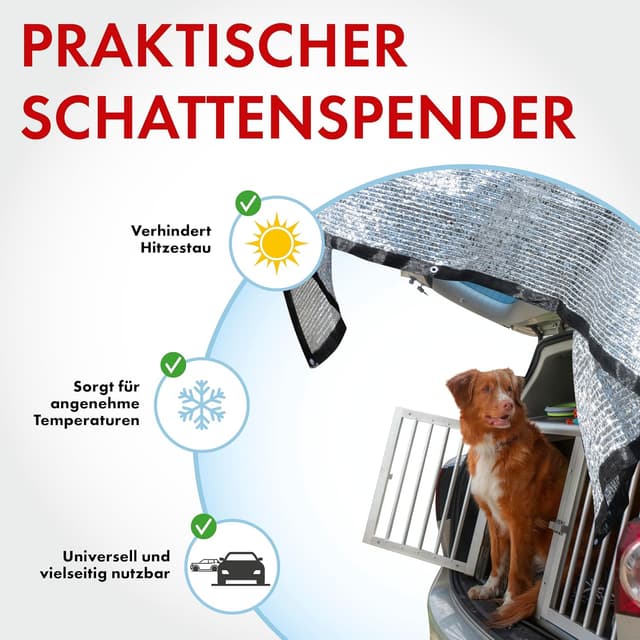 Thumbnail 2 de WALSER Stay Cool 31096 — filet d’ombrage pour voiture 4 x 6 m