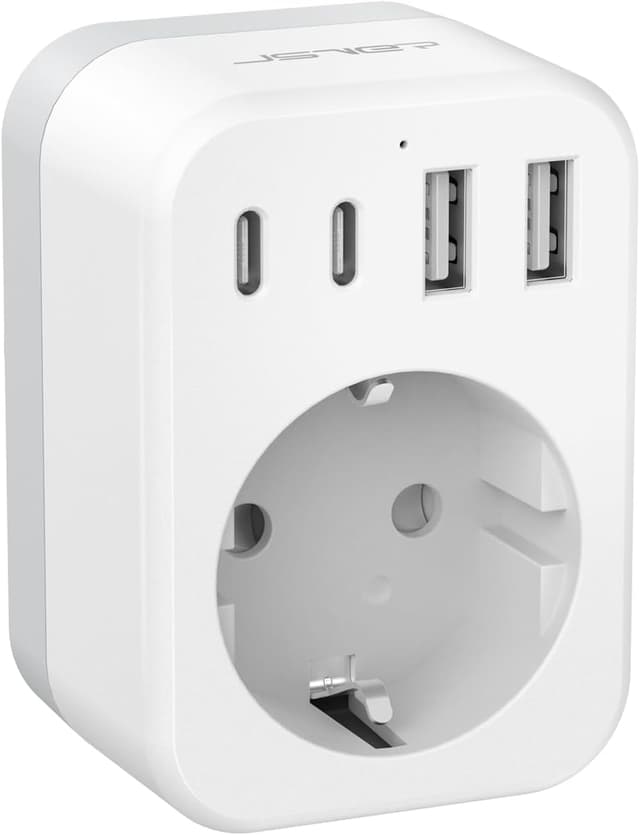 Detalle de JSVER Reiseadapter USA Typ B mit 4 USB