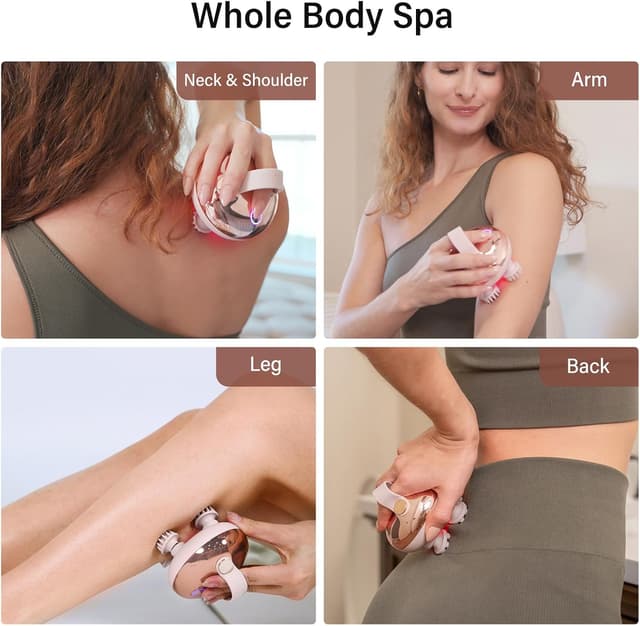 Detalle de arboleaf Electric Scalp Massager 1 USB Rechargeable 🪮