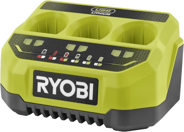 Detalle de Ryobi RC43P Caricabatterie 3 Porte 2 ore
