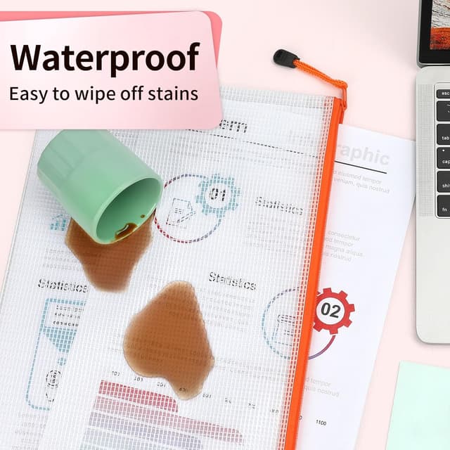 Detalle de A4 Plastic Wallets Folders 12 Pack